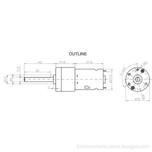 1:105 Reduction Ratio 12V DC Gear Motor, Made in China